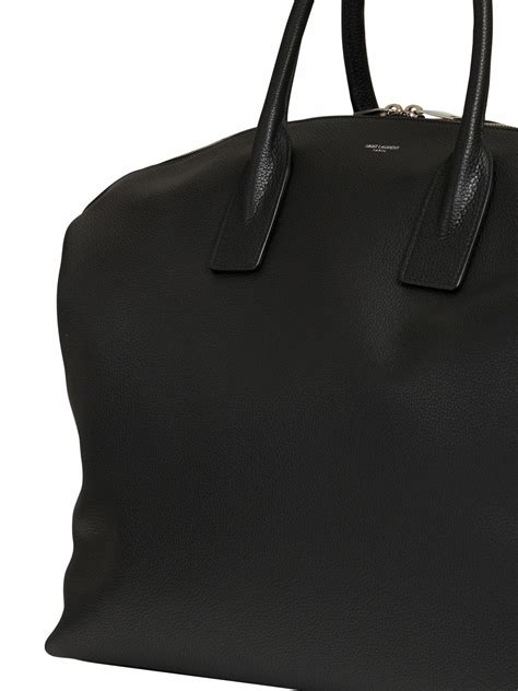 Saint Laurent Giant Bowling Leather Tote Bag .